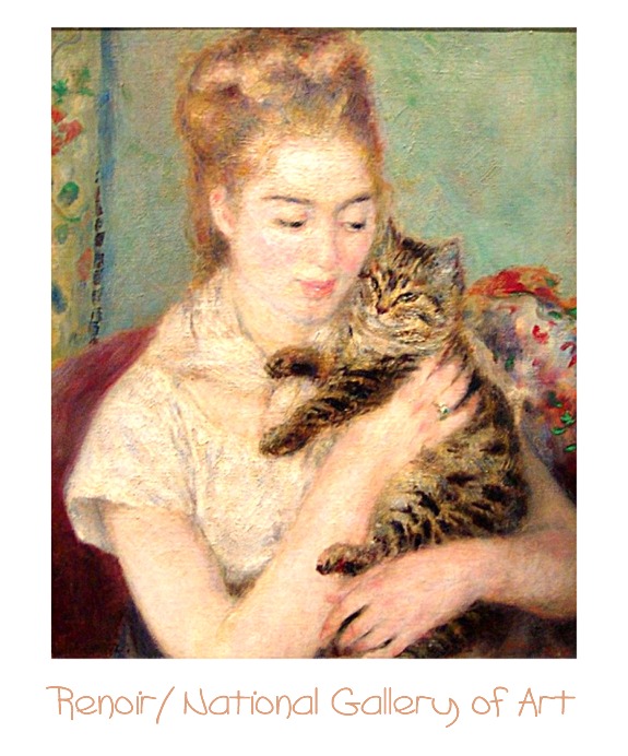 Renoir: Woman with a Cat, National Gallery of Art